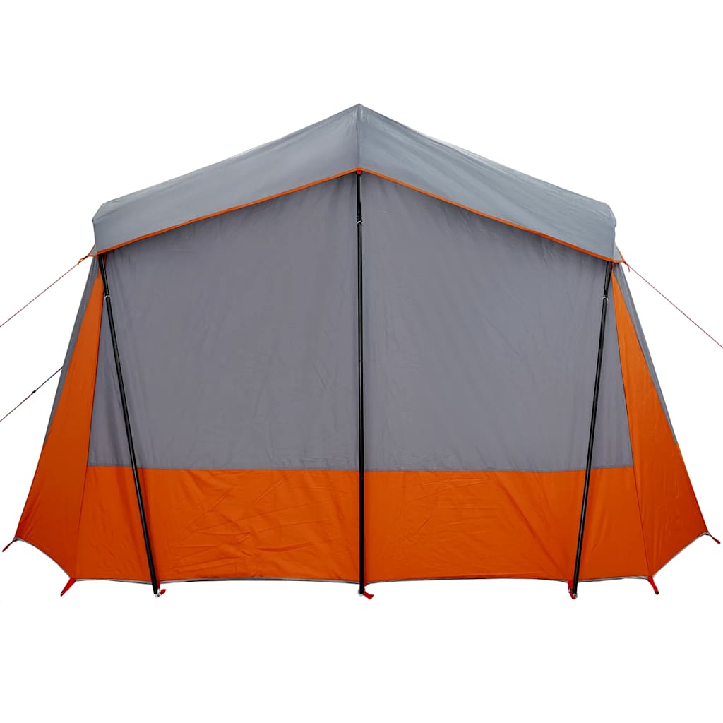 Campingzelt 5 Personen Wasserdicht Grau Und Orange