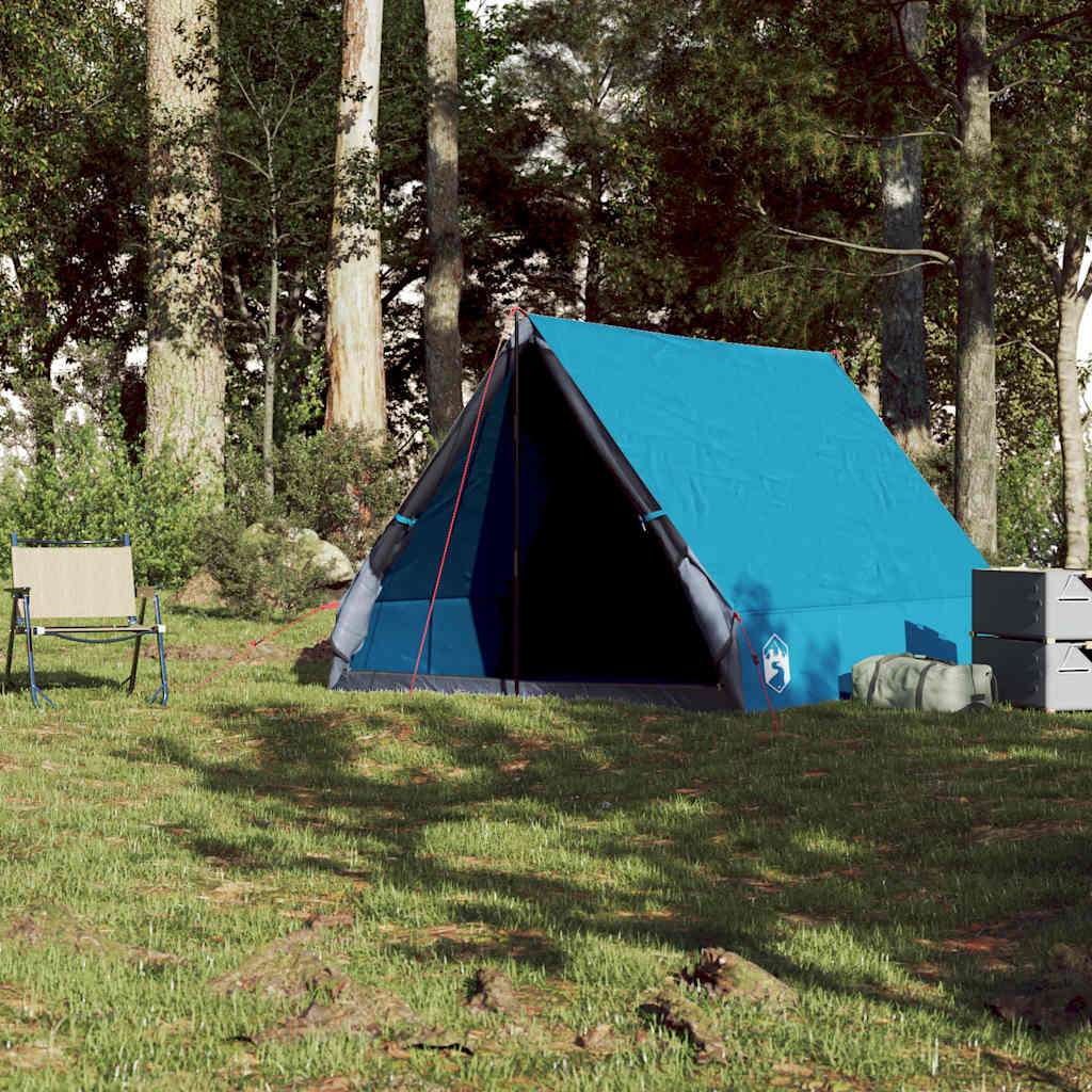 Camping-Keilzelt 2 Personen Wasserdicht Blau