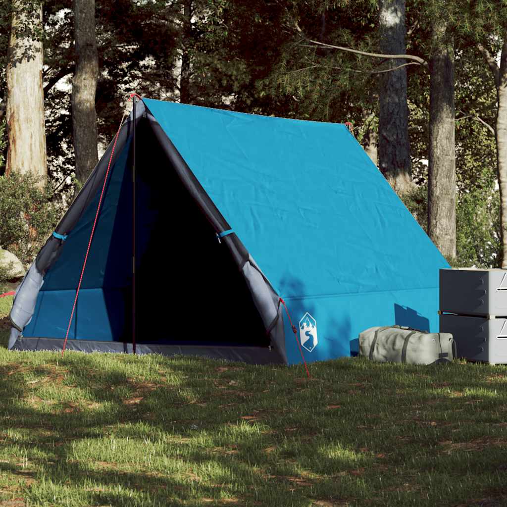 Camping-Keilzelt 2 Personen Wasserdicht Blau