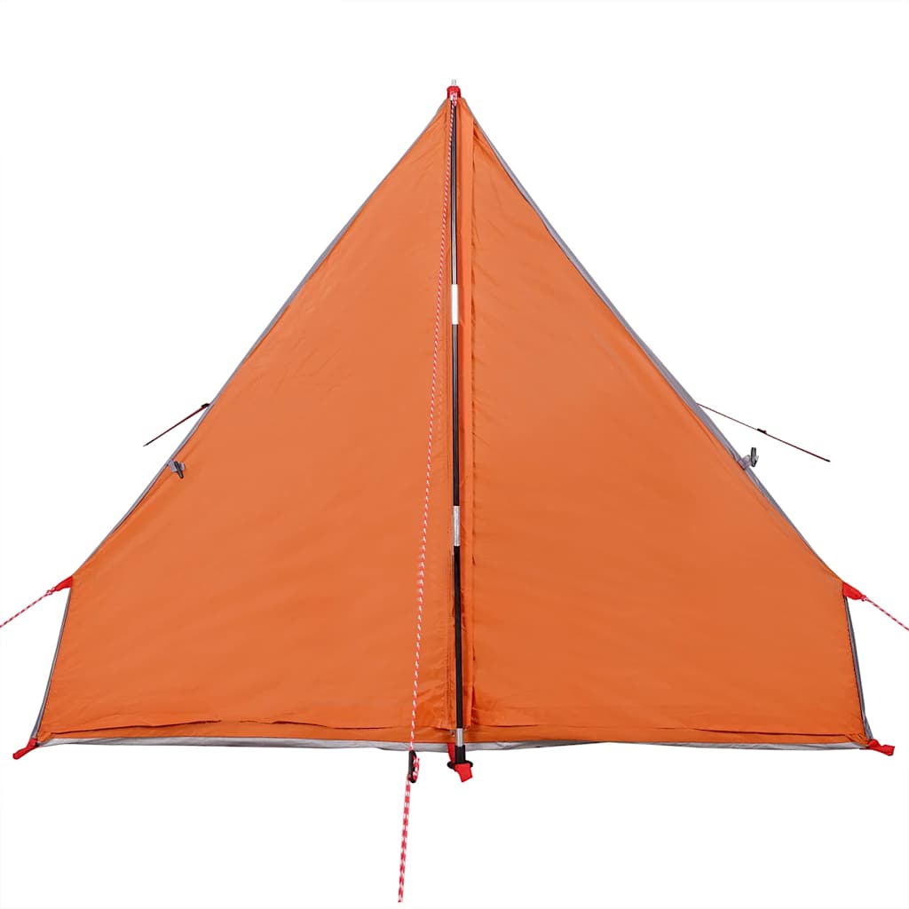 Campingzelt A-Form 2 Personen Grau Wasserdicht Grau Und Orange