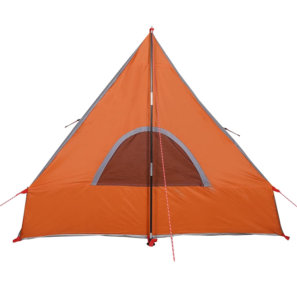 Campingzelt A-Form 2 Personen Grau Wasserdicht Grau Und Orange