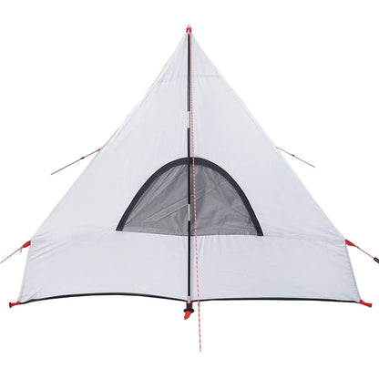 Camping-Keilzelt 2 Personen Verdunkelt Wasserdicht Weiß