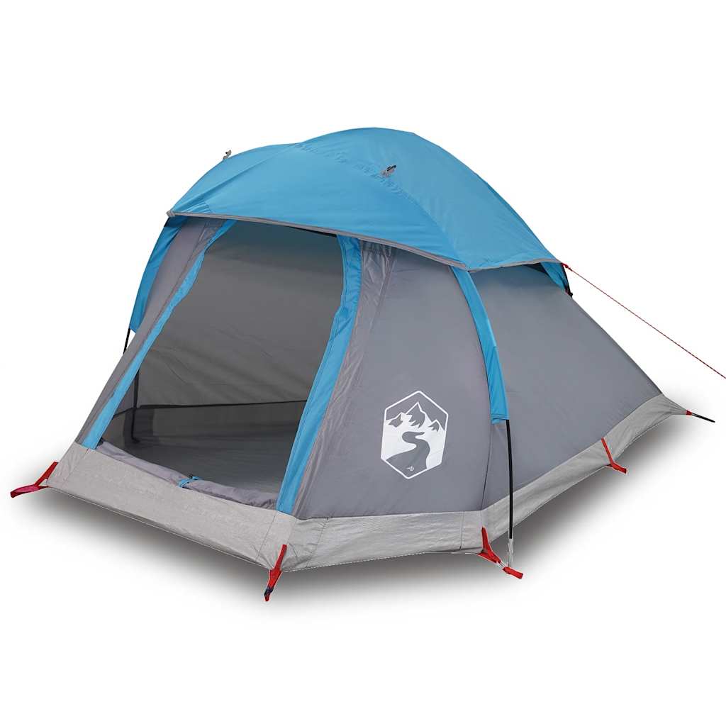Kuppel-Campingzelt 1 Person Wasserdicht Blau