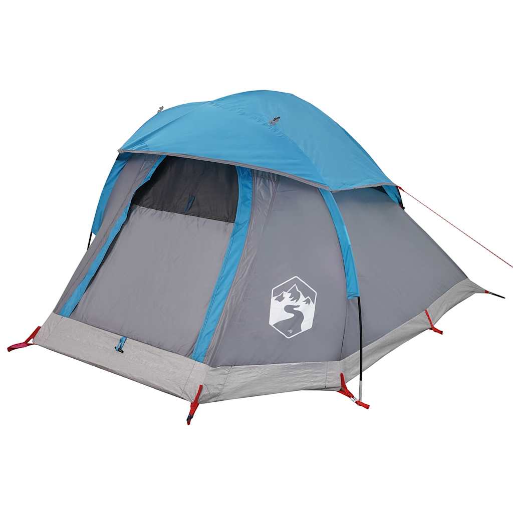 Kuppel-Campingzelt 1 Person Wasserdicht Blau