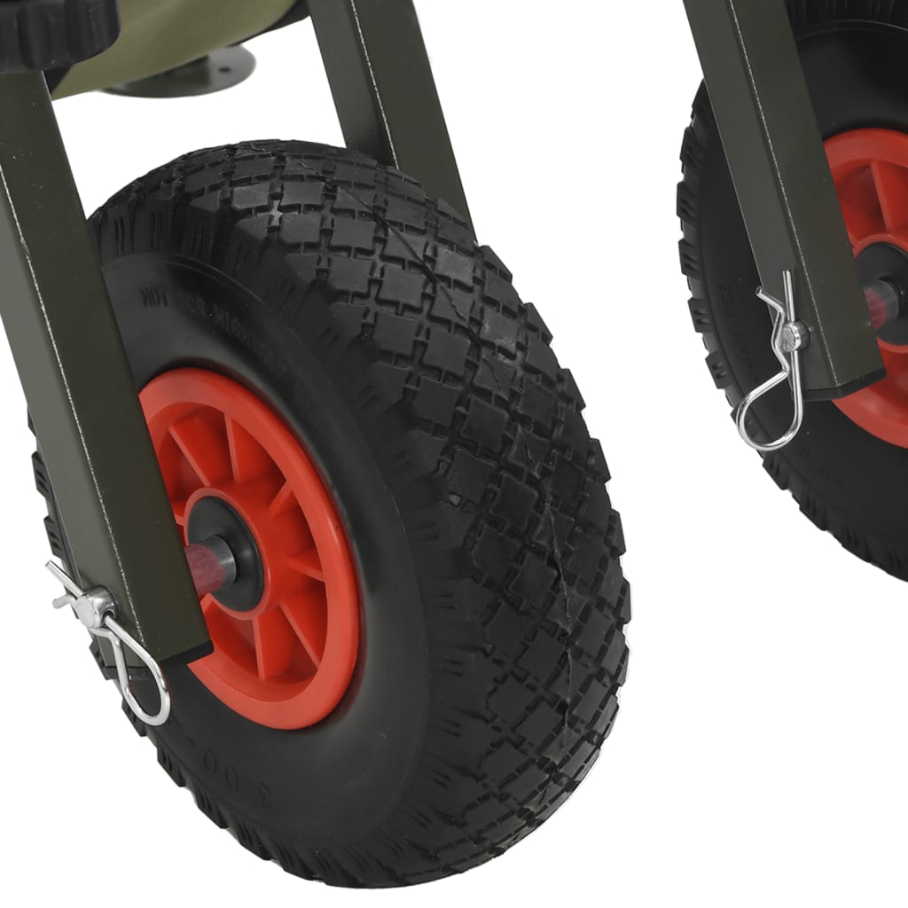 Angelwagen Grün Mit N Pulverbeschichteter Stahl