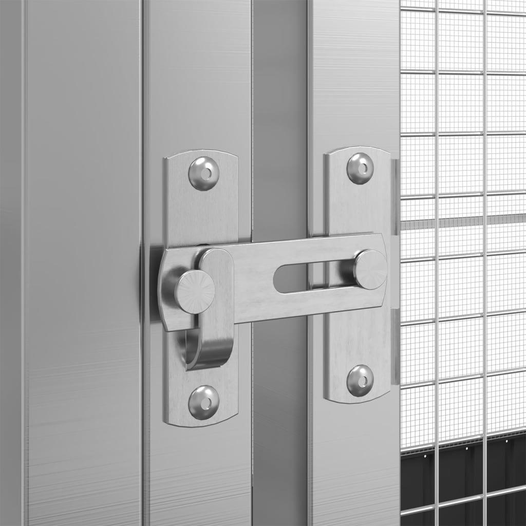 Voliere Mit Erweiterung Silber Stahl