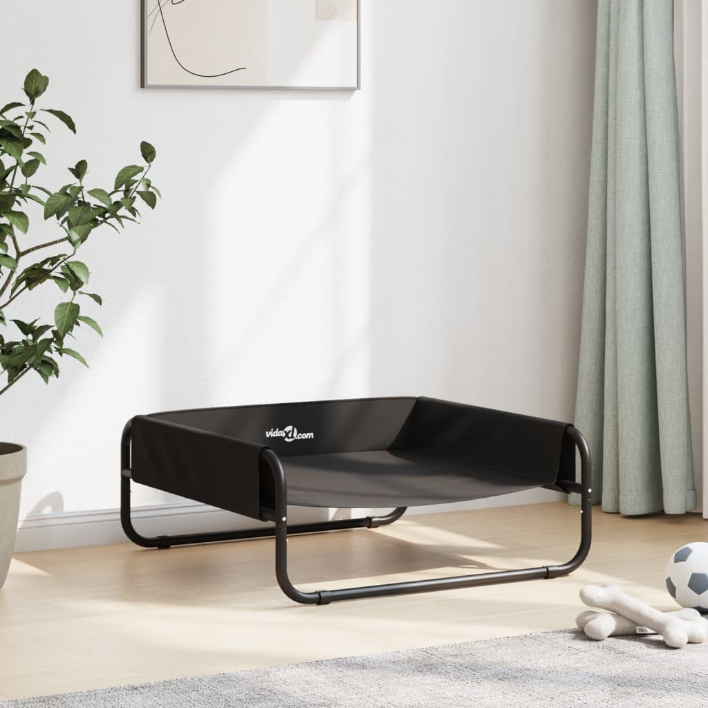 Hundebett Erhöht Anthrazit Oxford-Gewebe Und Stahl