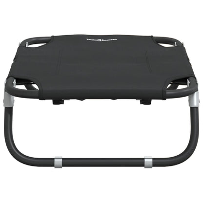 Hundeliege Klappbar Anthrazit Oxford-Gewebe Und Stahl