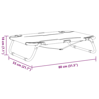 Hundeliege Klappbar Anthrazit Oxford-Gewebe Und Stahl