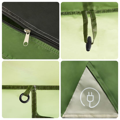 Familienzelt Mit Vorzelt 9 Personen Quick Release Grün