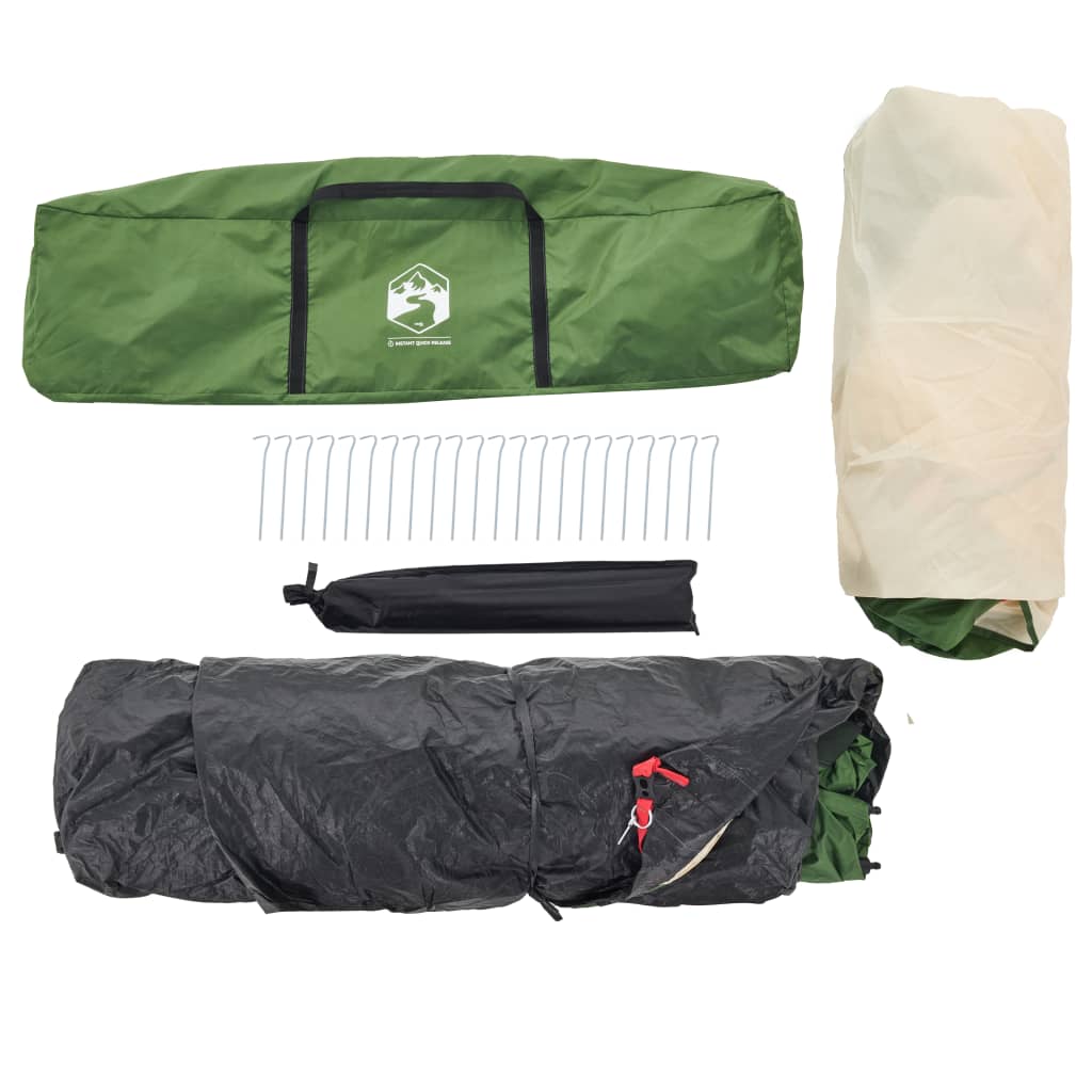 Familienzelt Mit Vorzelt 9 Personen Quick Release Grün