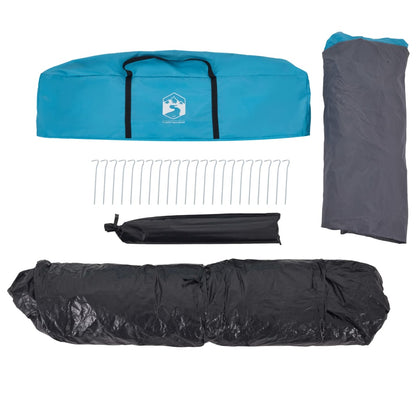 Familienzelt Mit Vorzelt 9 Personen Quick Release Blau