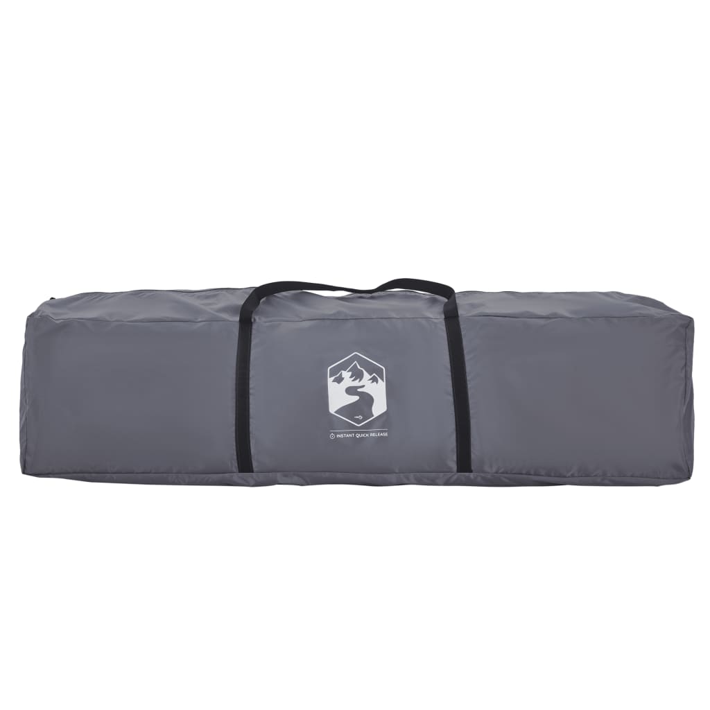 Familienzelt Mit Vorzelt 9 Personen Grau Orange Quick Release Grau Und Orange