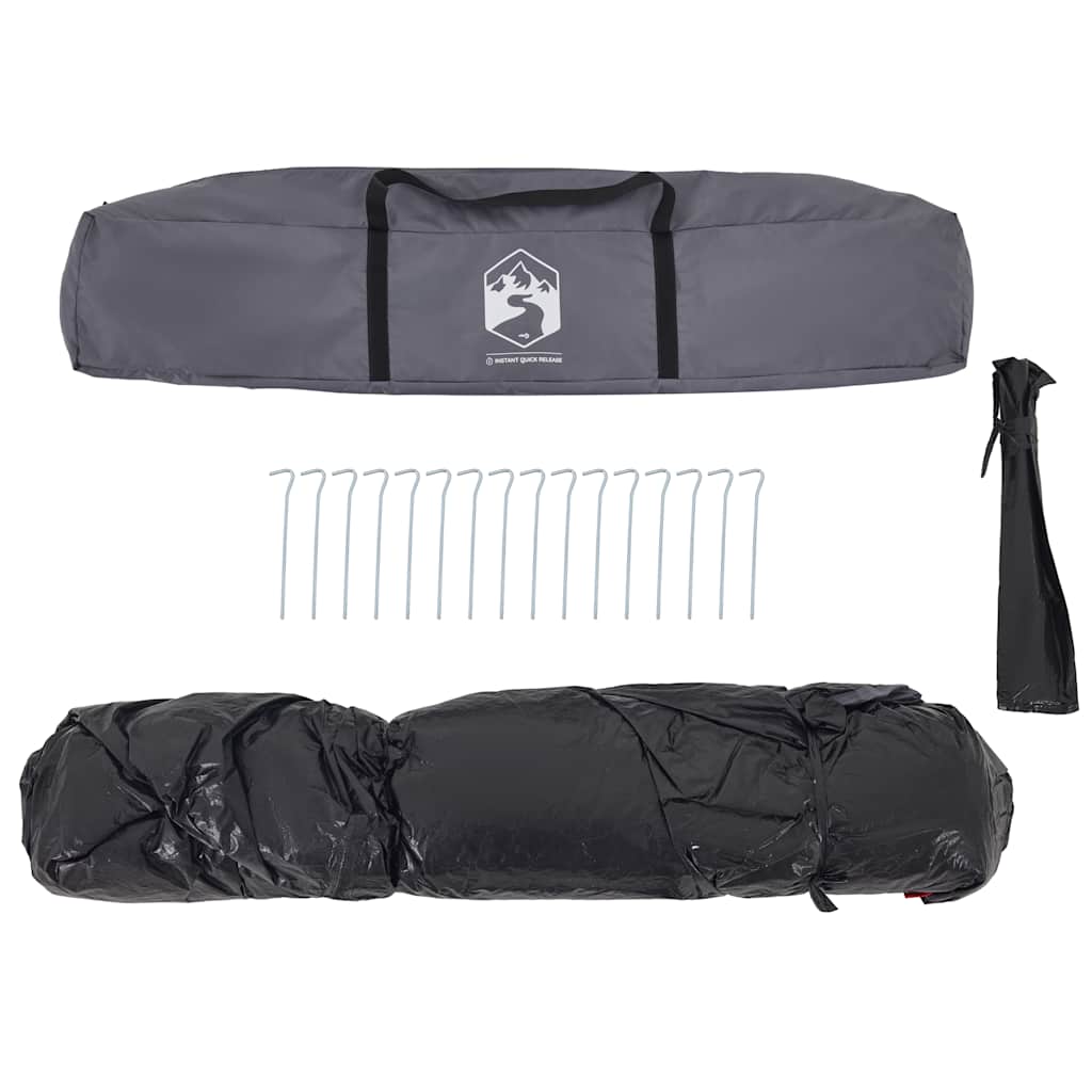 Familienzelt Für 7 Personen Quick Release Grau Und Orange