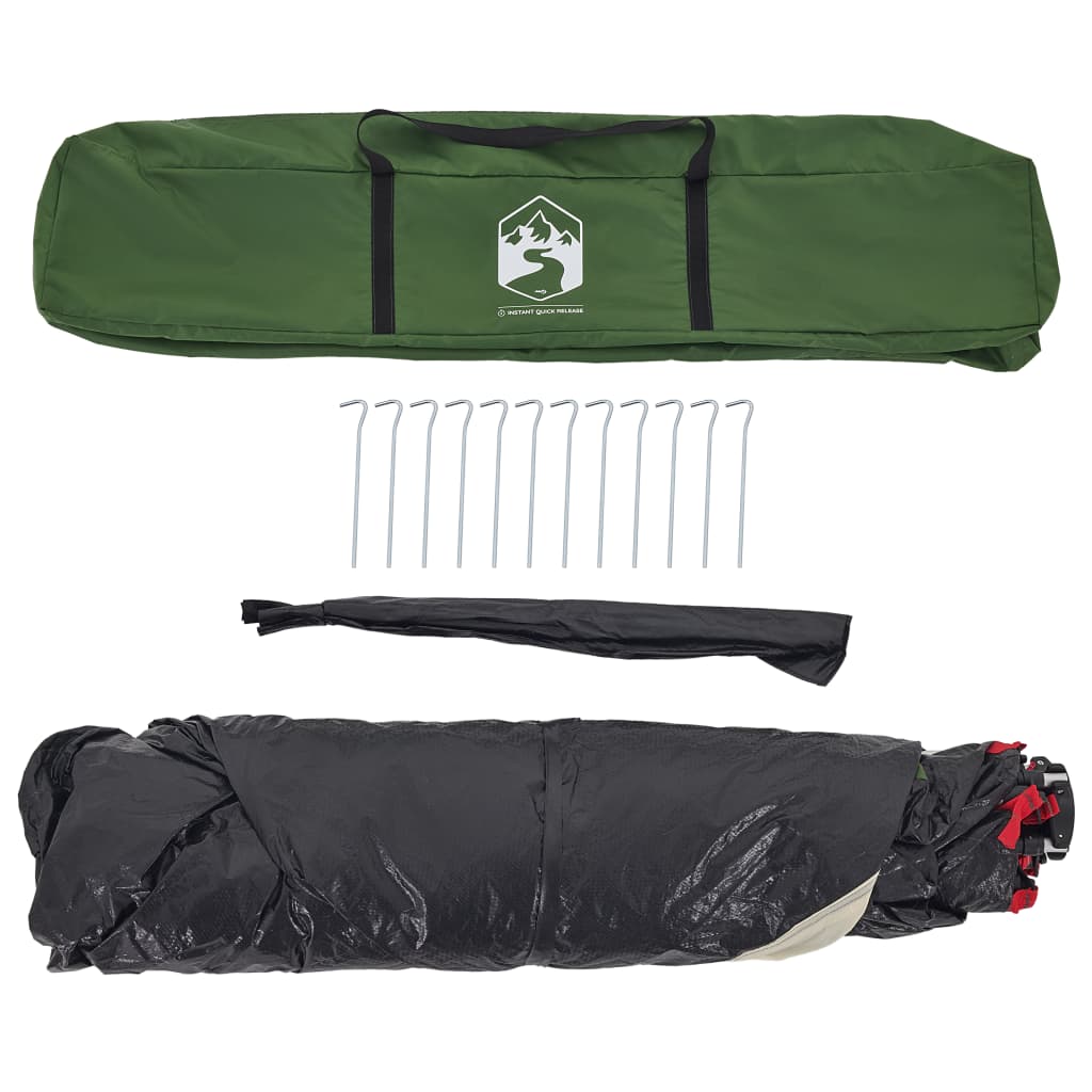 Campingzelt 4 Personen Quick Release Grün