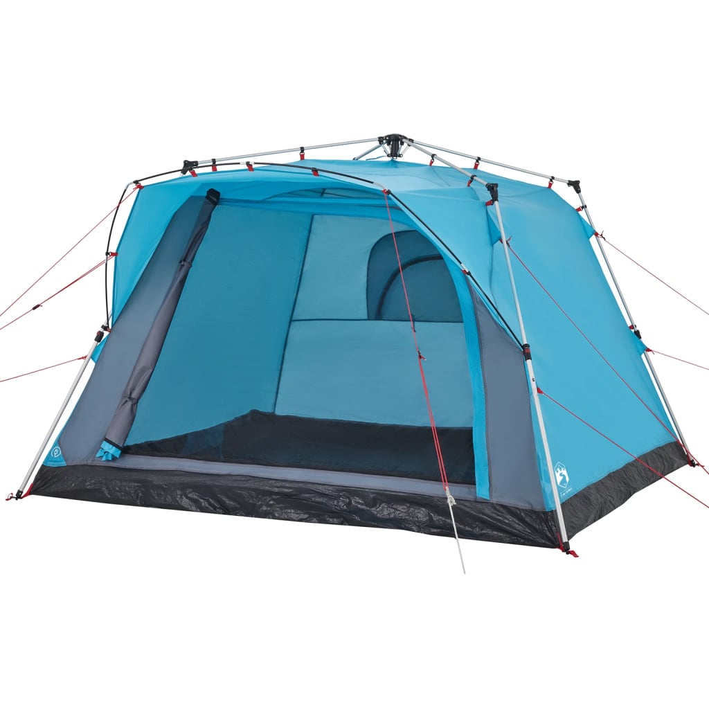 Campingzelt 4 Personen Quick Release Blau