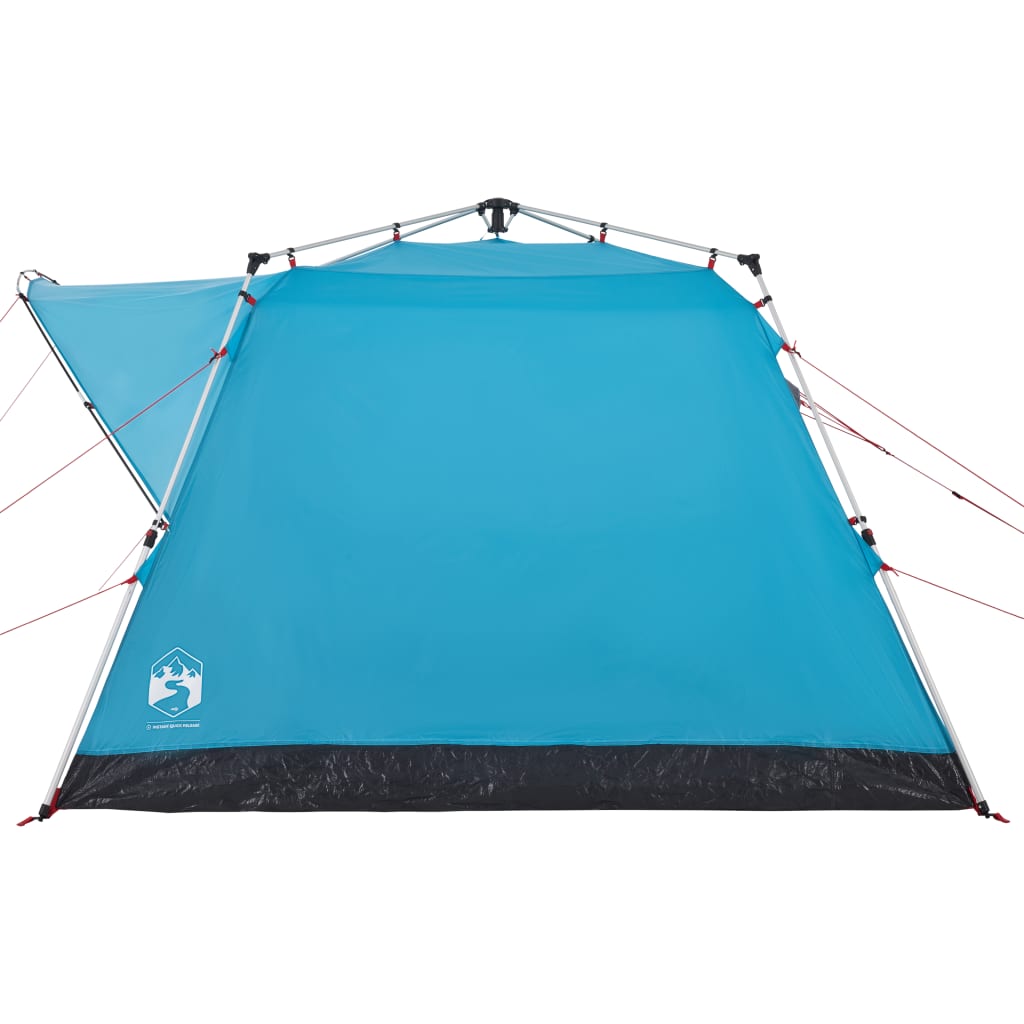 Campingzelt 4 Personen Quick Release Blau