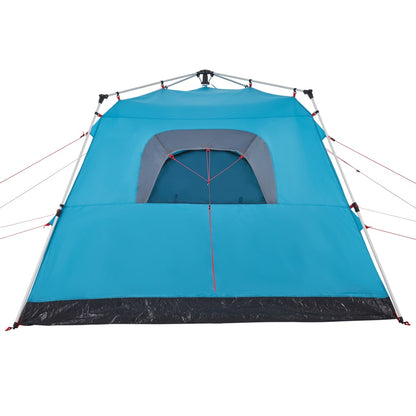 Campingzelt 4 Personen Quick Release Blau