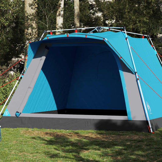 Campingzelt 4 Personen Quick Release Blau