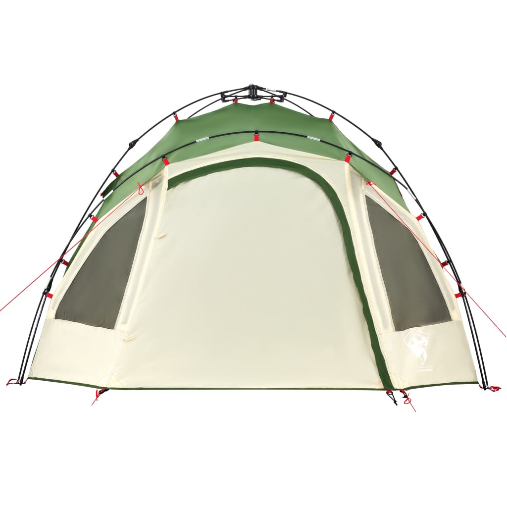 Kuppel-Campingzelt 3 Personen Quick Release Grün