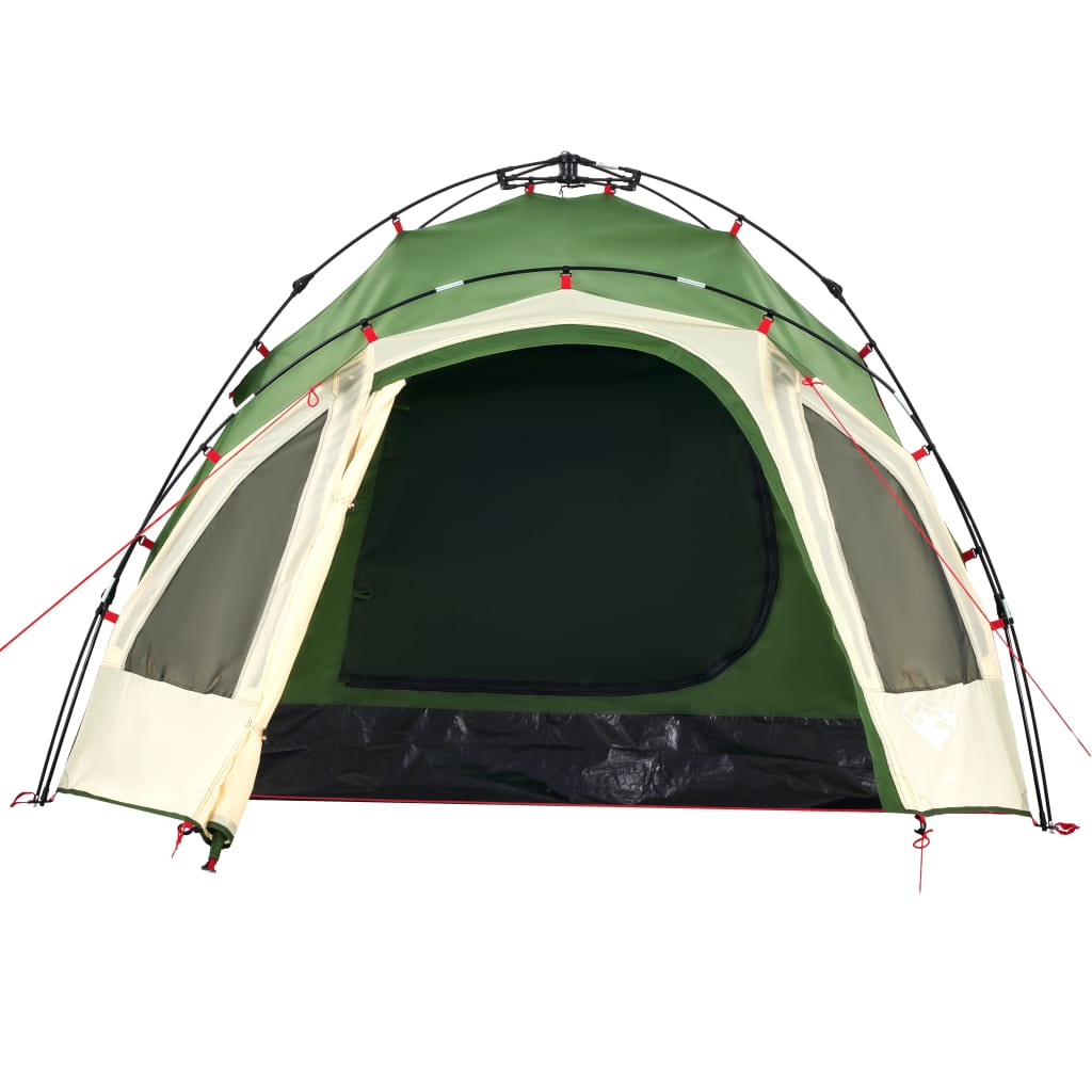 Kuppel-Campingzelt 3 Personen Quick Release Grün