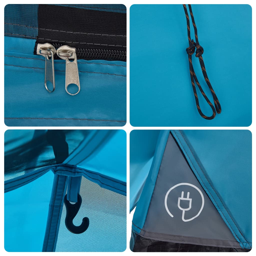 Kuppel-Campingzelt 3 Personen Quick Release Blau