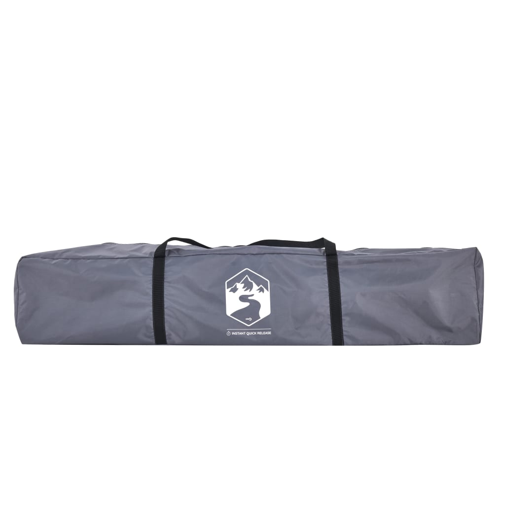 Kuppel-Campingzelt 3 Personen Quick Release Grau Und Orange