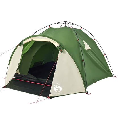 Kuppel-Campingzelt 3 Personen Quick Release Grün