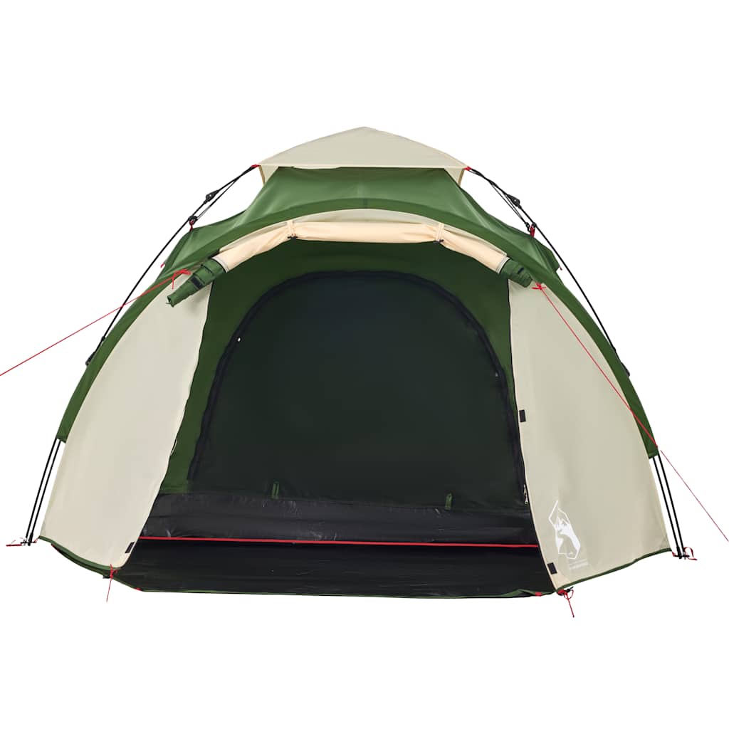 Kuppel-Campingzelt 3 Personen Quick Release Grün