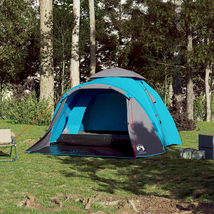 Kuppel-Campingzelt 3 Personen Quick Release Blau