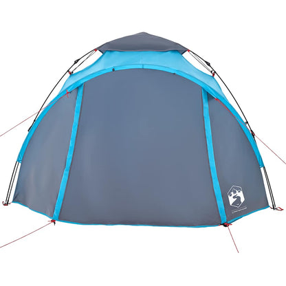 Kuppel-Campingzelt 3 Personen Quick Release Blau