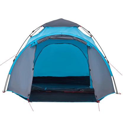 Kuppel-Campingzelt 3 Personen Quick Release Blau