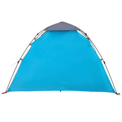 Kuppel-Campingzelt 3 Personen Quick Release Blau