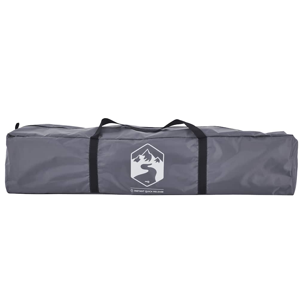 Kuppel-Campingzelt 3 Personen Quick Release Grau Und Orange