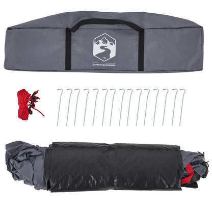 Kuppel-Campingzelt 3 Personen Quick Release Grau Und Orange