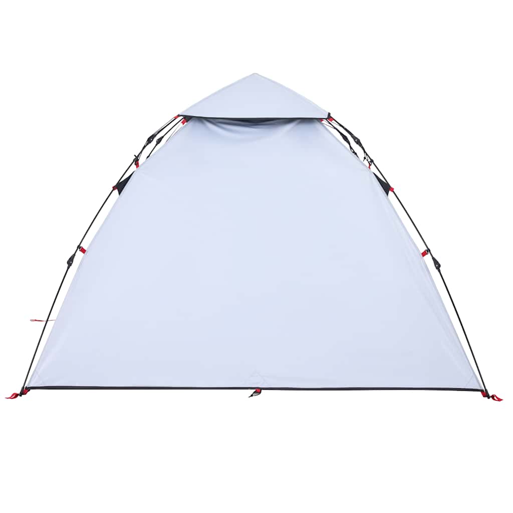 Kuppel-Campingzelt 3 Personen Weiß Verdunkelt Quick Release