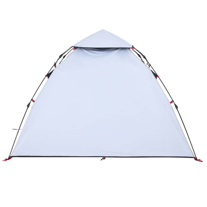Kuppel-Campingzelt 3 Personen Weiß Verdunkelt Quick Release