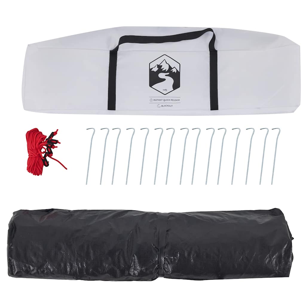 Kuppel-Campingzelt 3 Personen Weiß Verdunkelt Quick Release