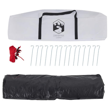 Kuppel-Campingzelt 3 Personen Weiß Verdunkelt Quick Release