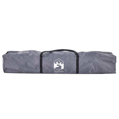 Kuppel-Campingzelt 4 Personen Quick Release Grau Und Orange