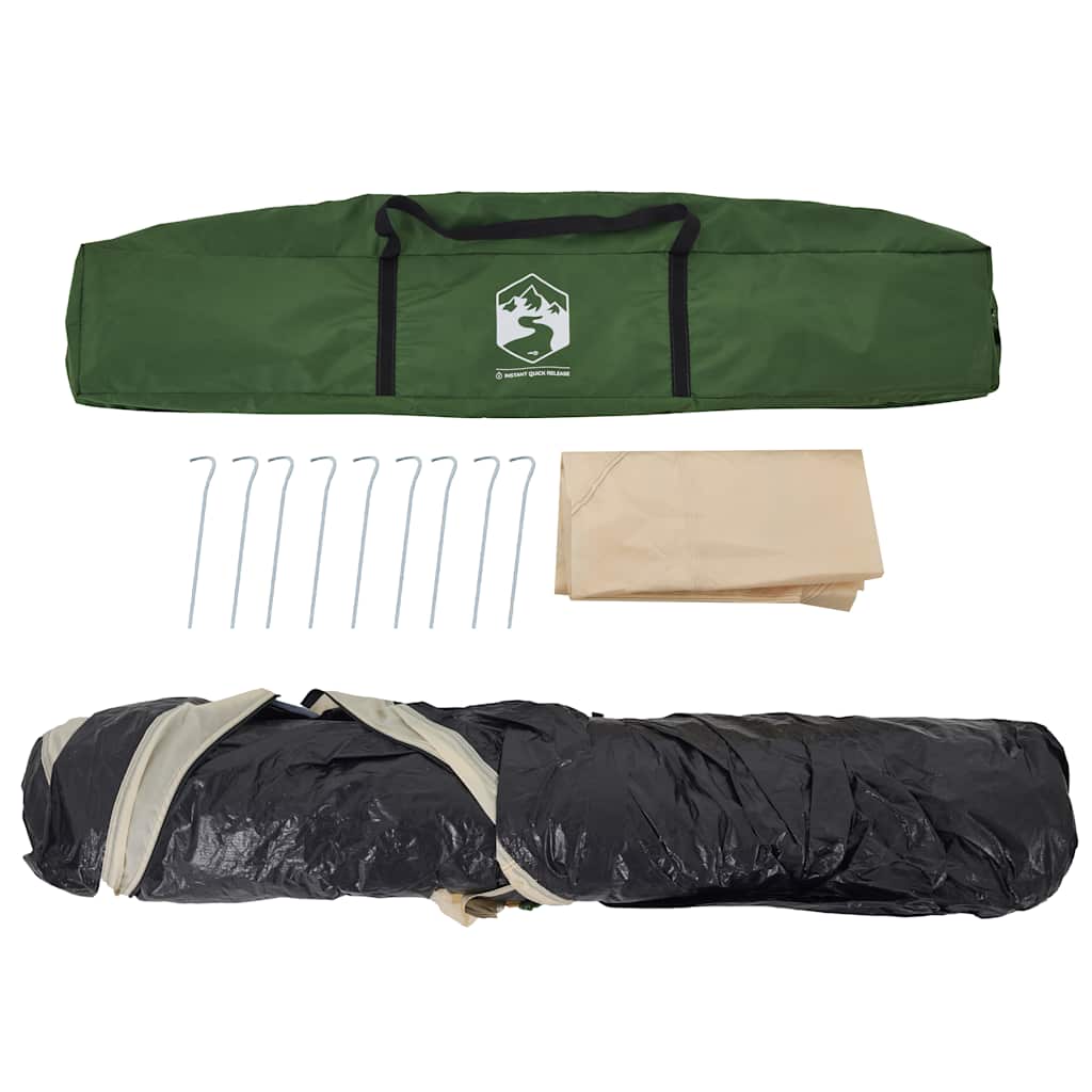 Kuppel-Familienzelt 6 Personen Quick Release Grün