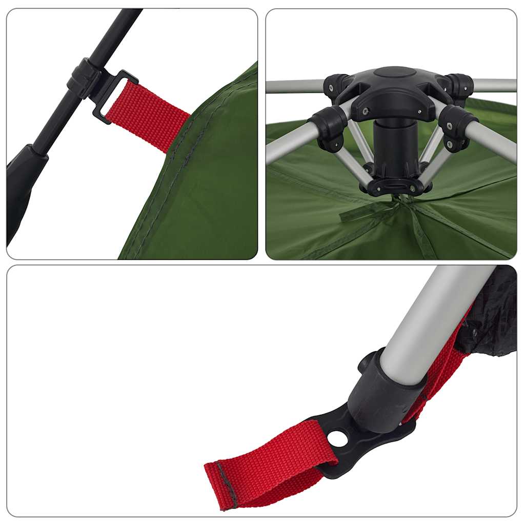 Kuppel-Familienzelt 6 Personen Quick Release Grün