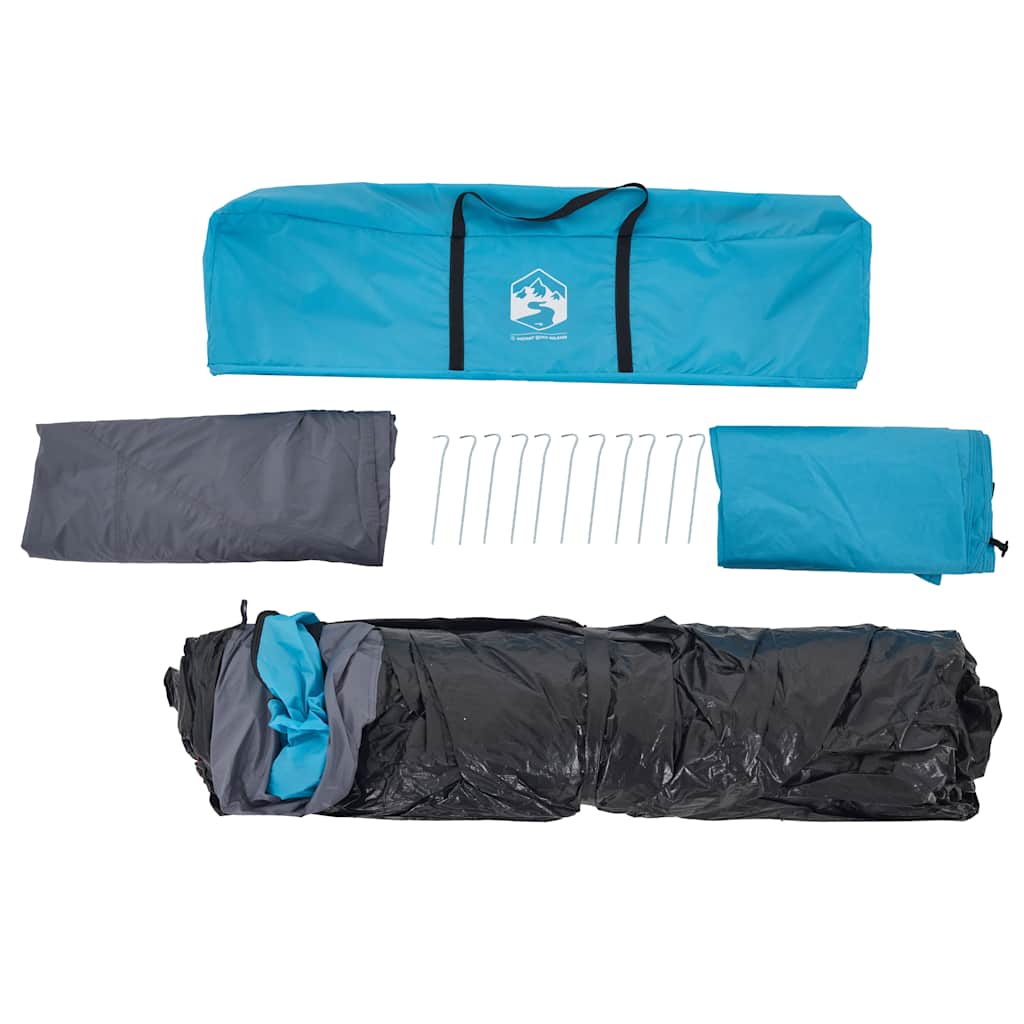 Kuppel-Familienzelt 10 Personen Quick Release Blau