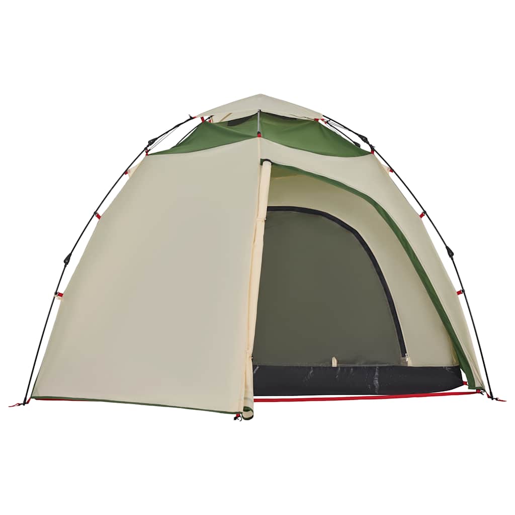 Kuppel-Campingzelt 4 Personen Quick Release Grün