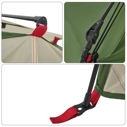 Kuppel-Campingzelt 4 Personen Quick Release Grün