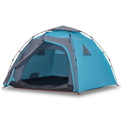 Kuppel-Campingzelt 4 Personen Quick Release Blau