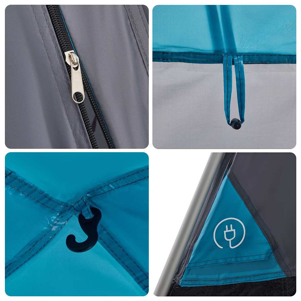 Kuppel-Campingzelt 4 Personen Quick Release Blau