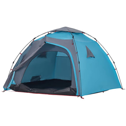 Kuppel-Campingzelt 4 Personen Quick Release Blau