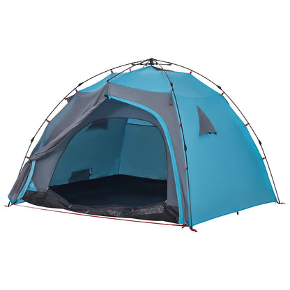 Kuppel-Campingzelt 4 Personen Quick Release Blau