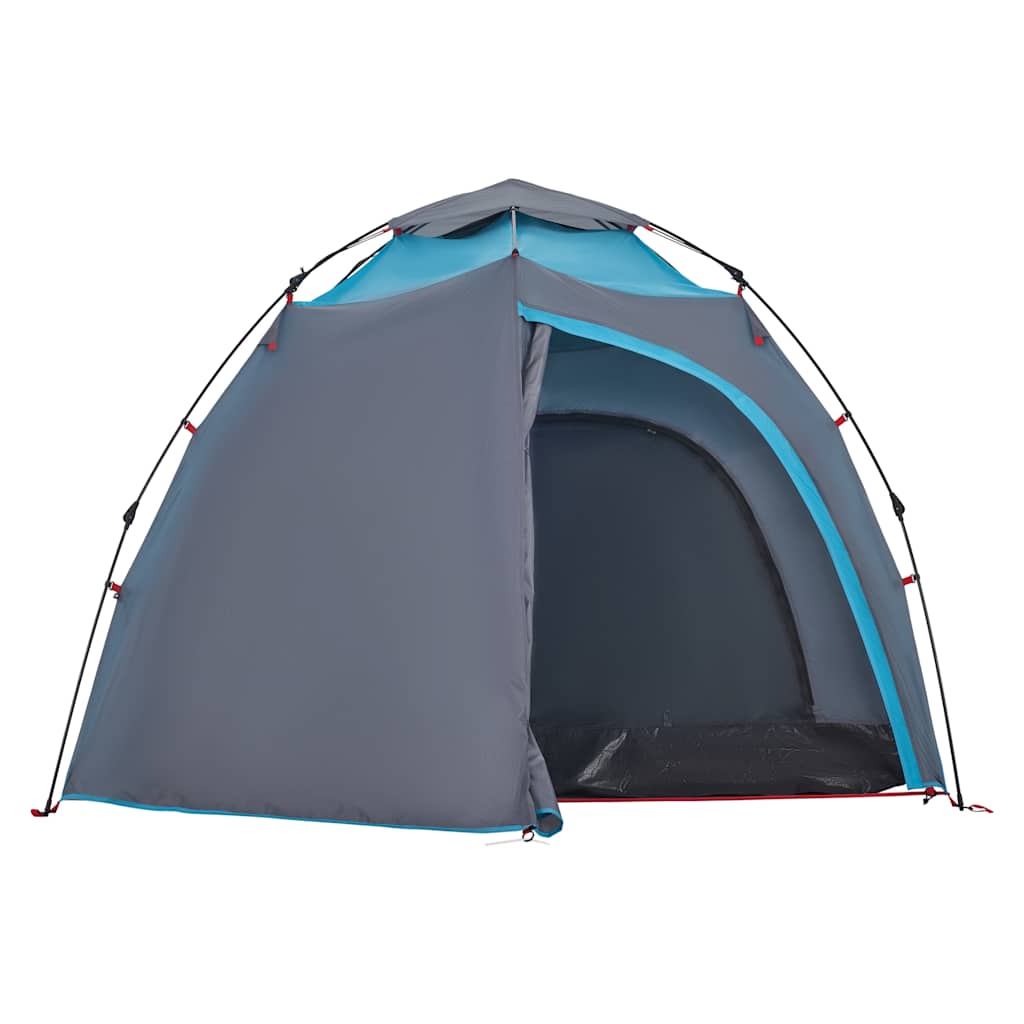 Kuppel-Campingzelt 4 Personen Quick Release Blau